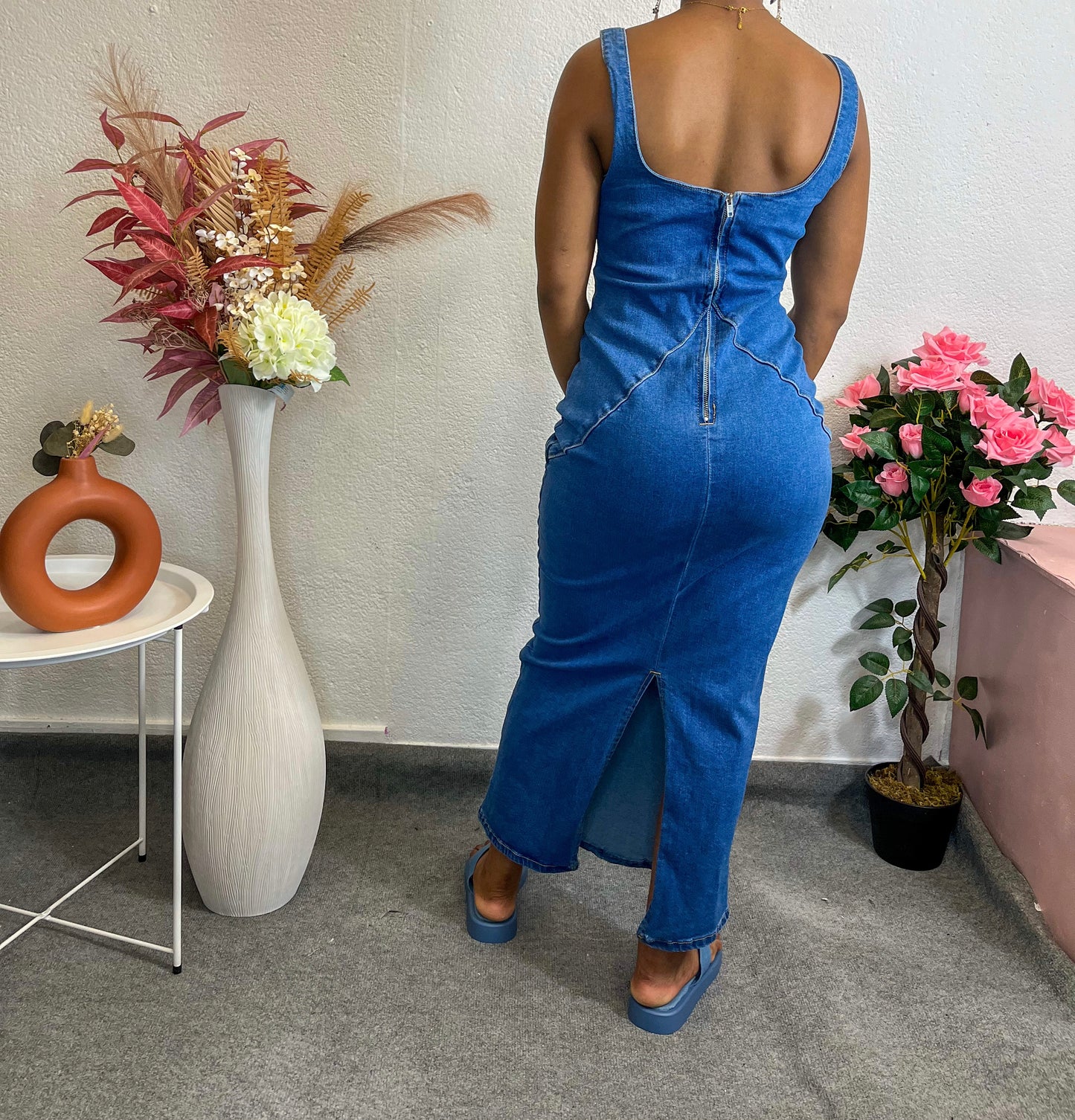 Robe en Jean sans manches