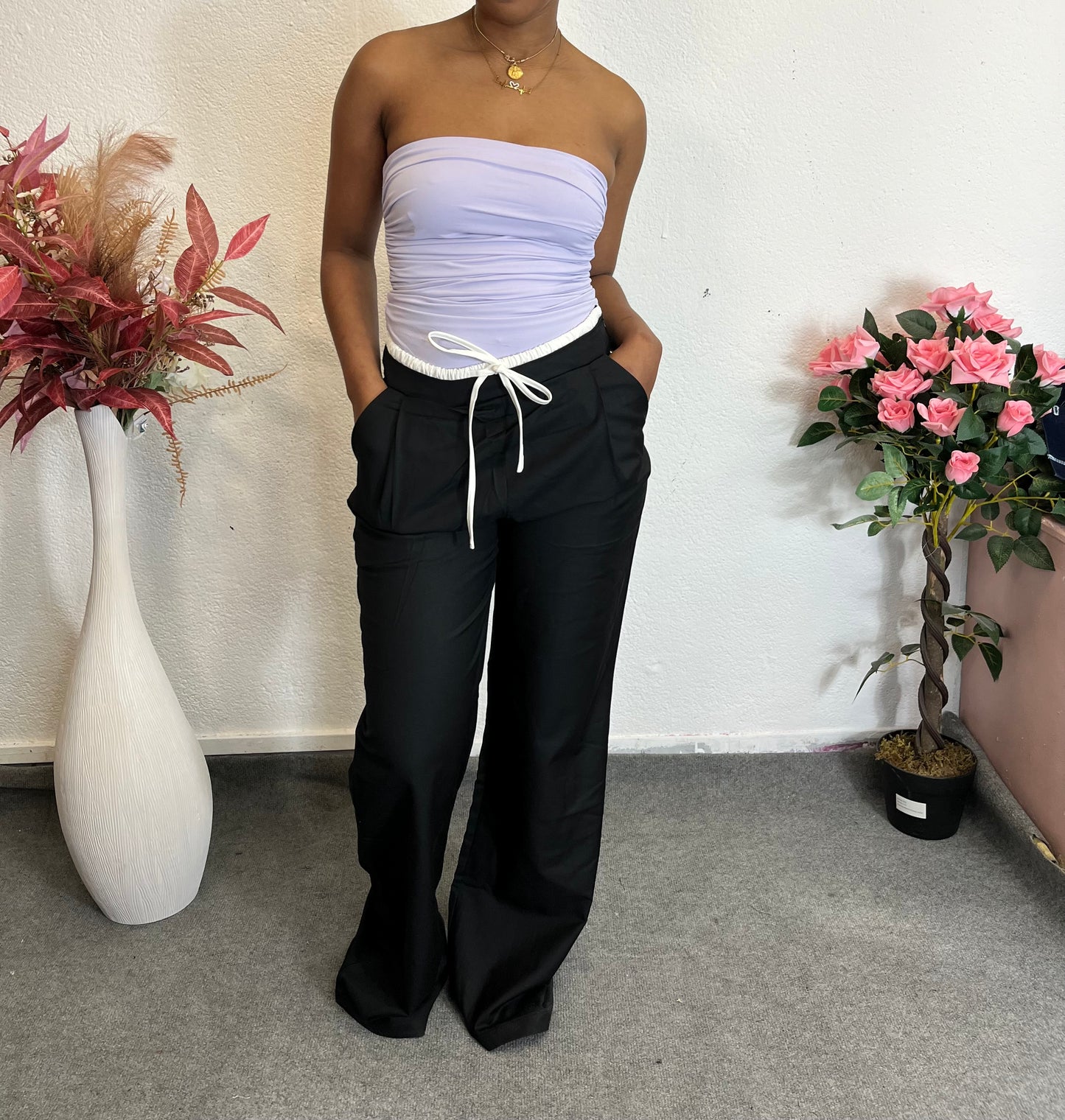 Pantalon basique décontracté