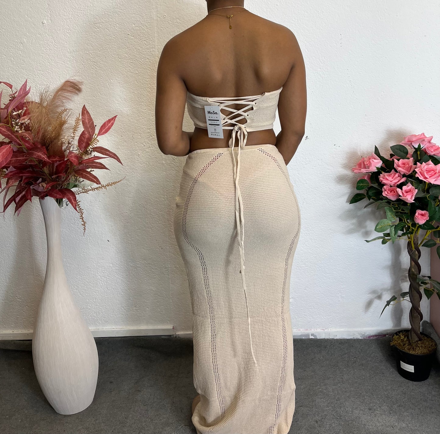 ENSEMBLE BEIGE TRICOTÉ SOLEA