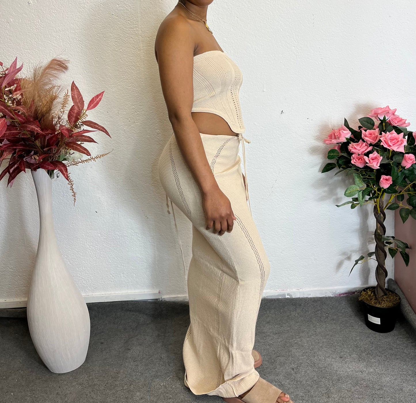 ENSEMBLE BEIGE TRICOTÉ SOLEA