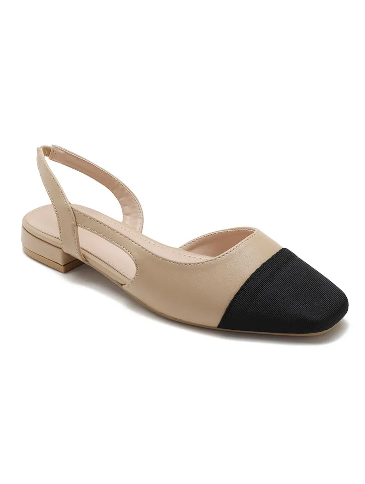 Ballerines Escarpins Bicolores Ouvert