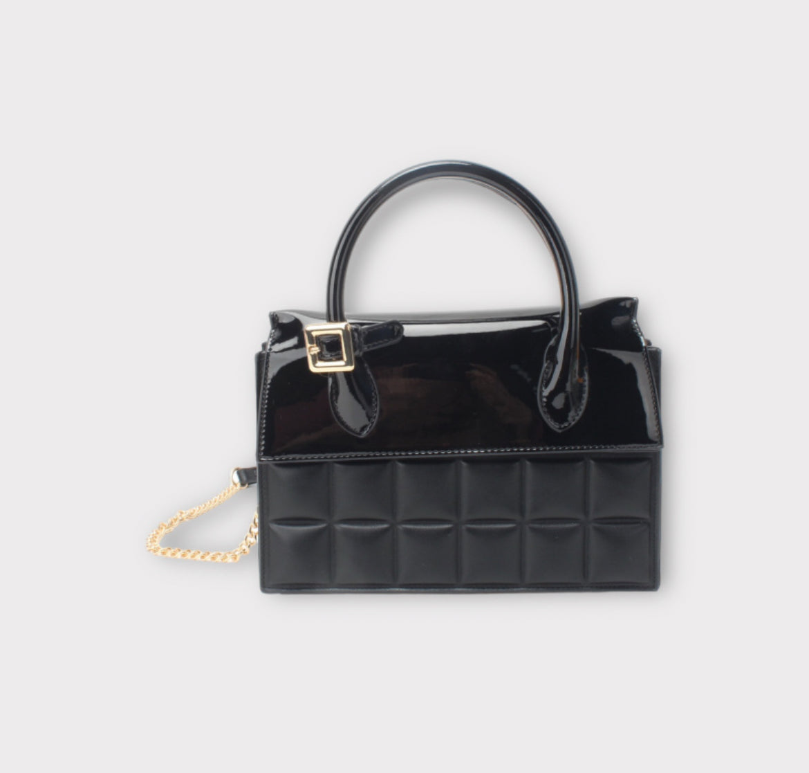 Sac vernis et mat noir