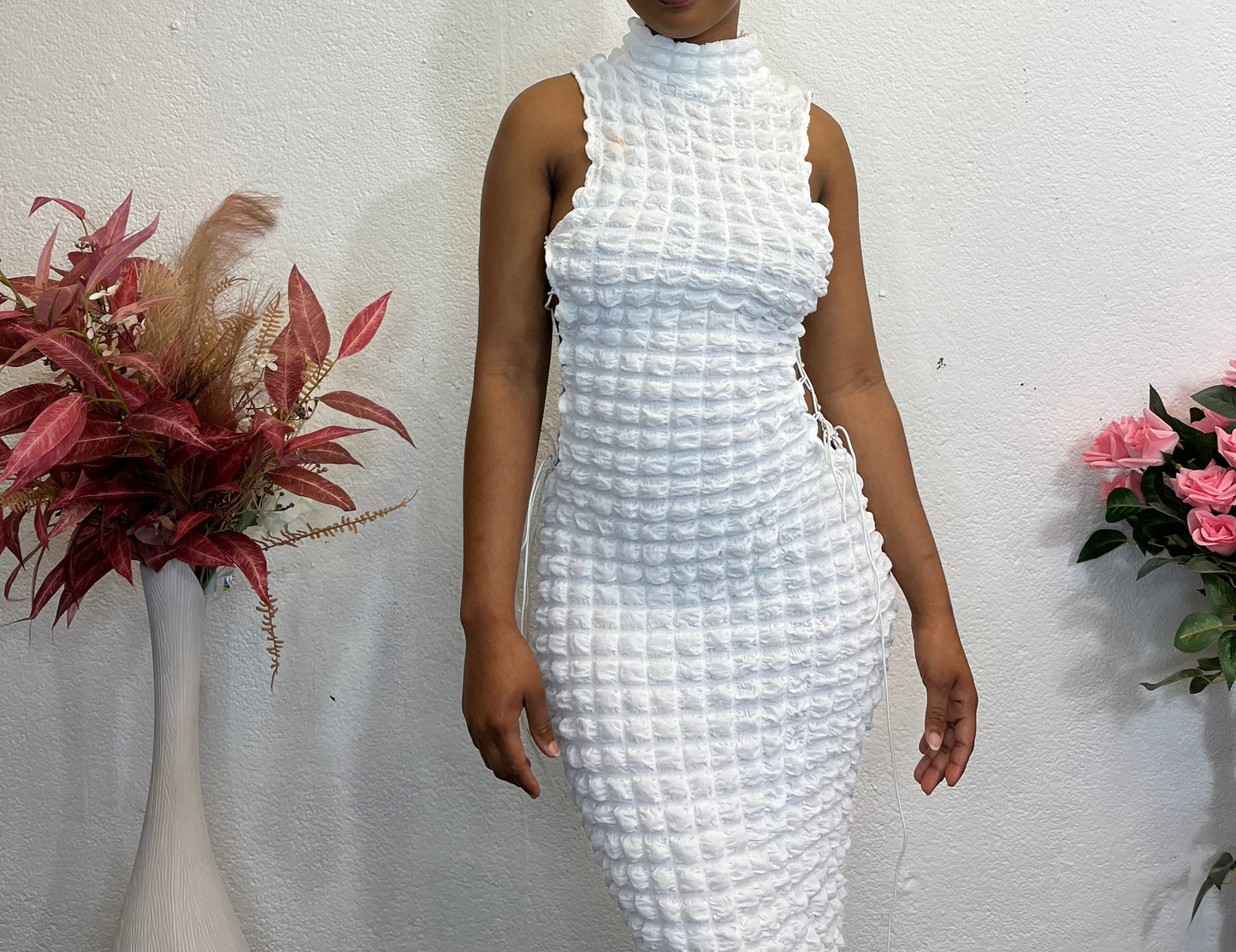 ROBE ALICIA - LACÉE, TEXTURÉE ET AJUSTABLE
