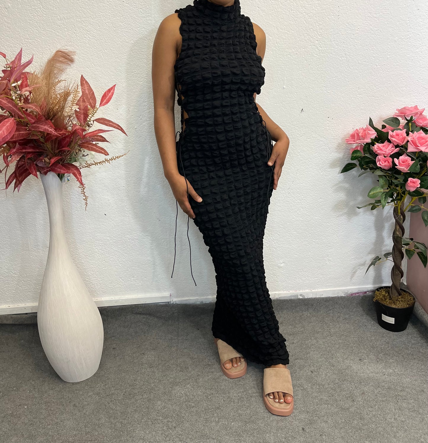 ROBE ALICIA - LACÉE, TEXTURÉE ET AJUSTABLE
