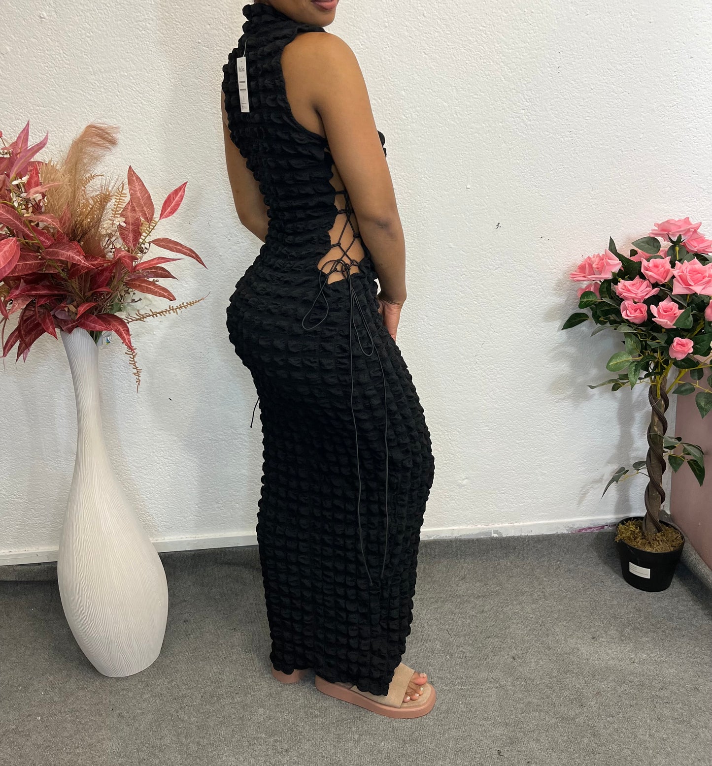 ROBE ALICIA - LACÉE, TEXTURÉE ET AJUSTABLE