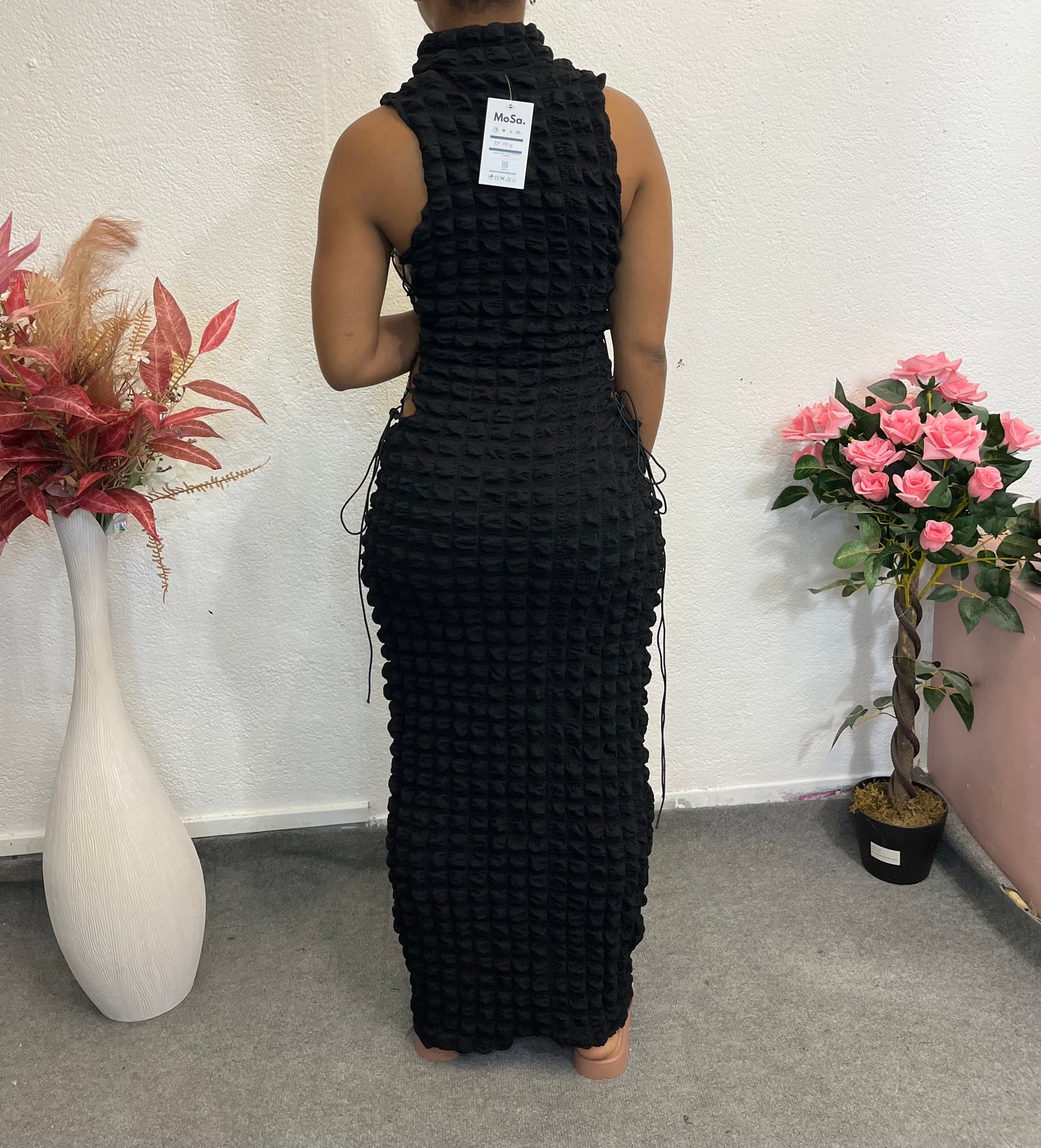ROBE ALICIA - LACÉE, TEXTURÉE ET AJUSTABLE
